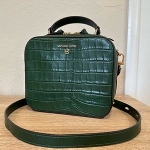 Michael Kors - Small Crocodile Embossed Jet Set Crossbody Bag